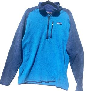 Patagonia blue better sweater quarter zip men’s jacket XL extra large